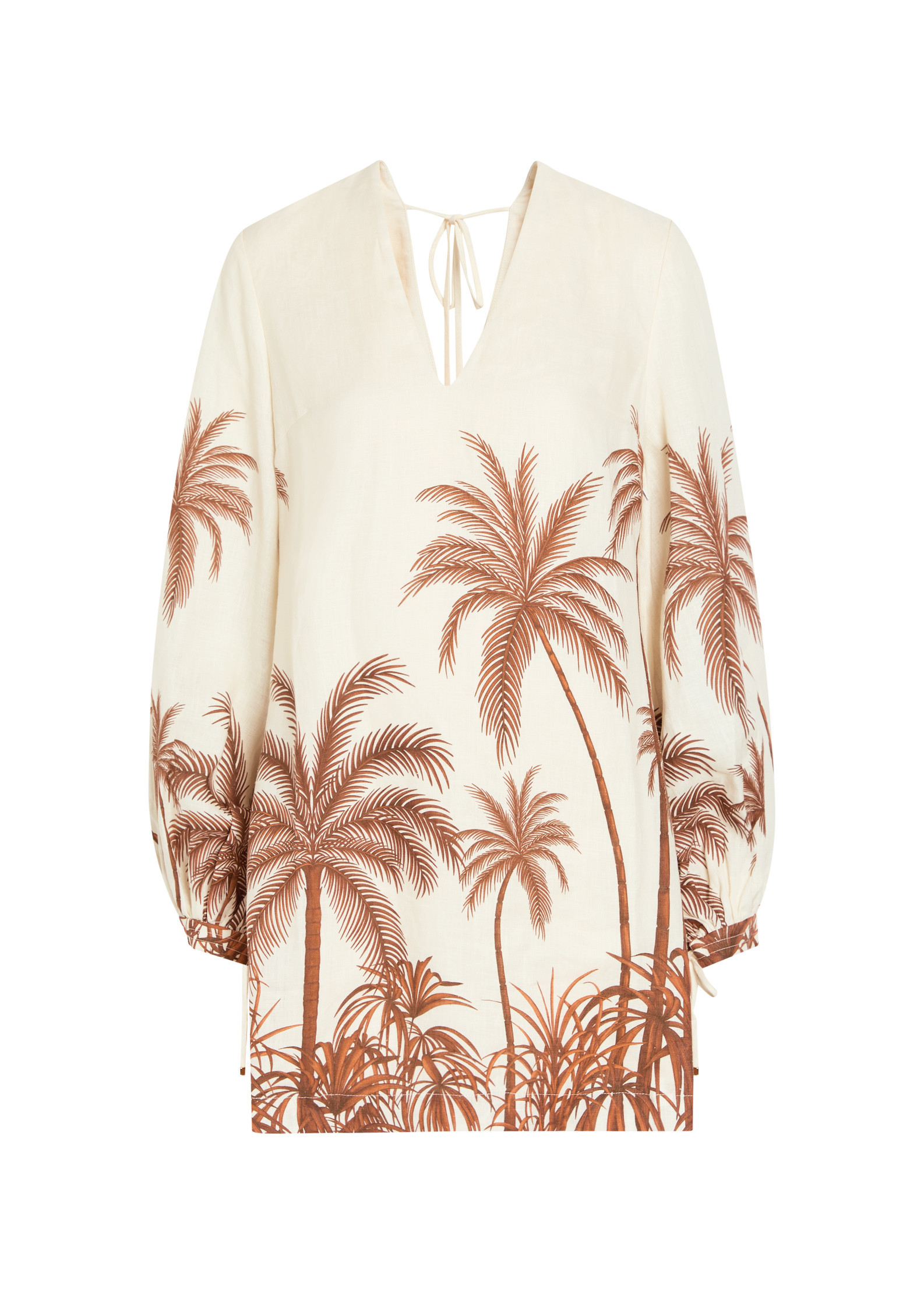 Y el Mar printed linen mini dress | Harvey Nichols
