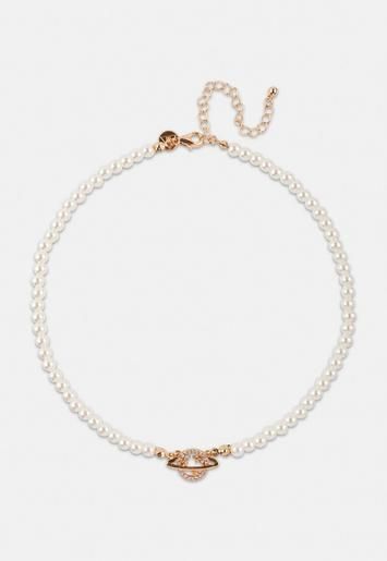 Missguided - Gold Look Orb Mock Pearl Necklace | Missguided (US & CA)