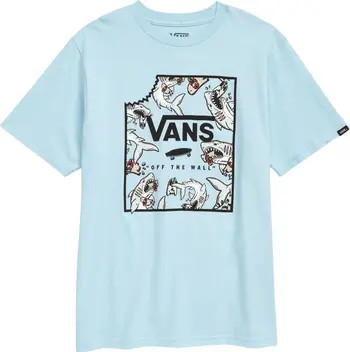 Kids' Shark Bite Cotton Box Logo Graphic Tee | Nordstrom