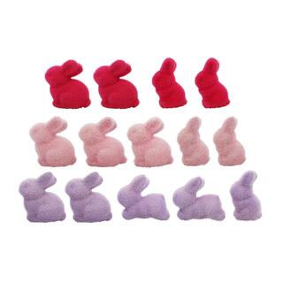 Pink & Purple Decorative Flocked Bunnies, 14ct. by Ashland® | Michaels | Michaels Stores