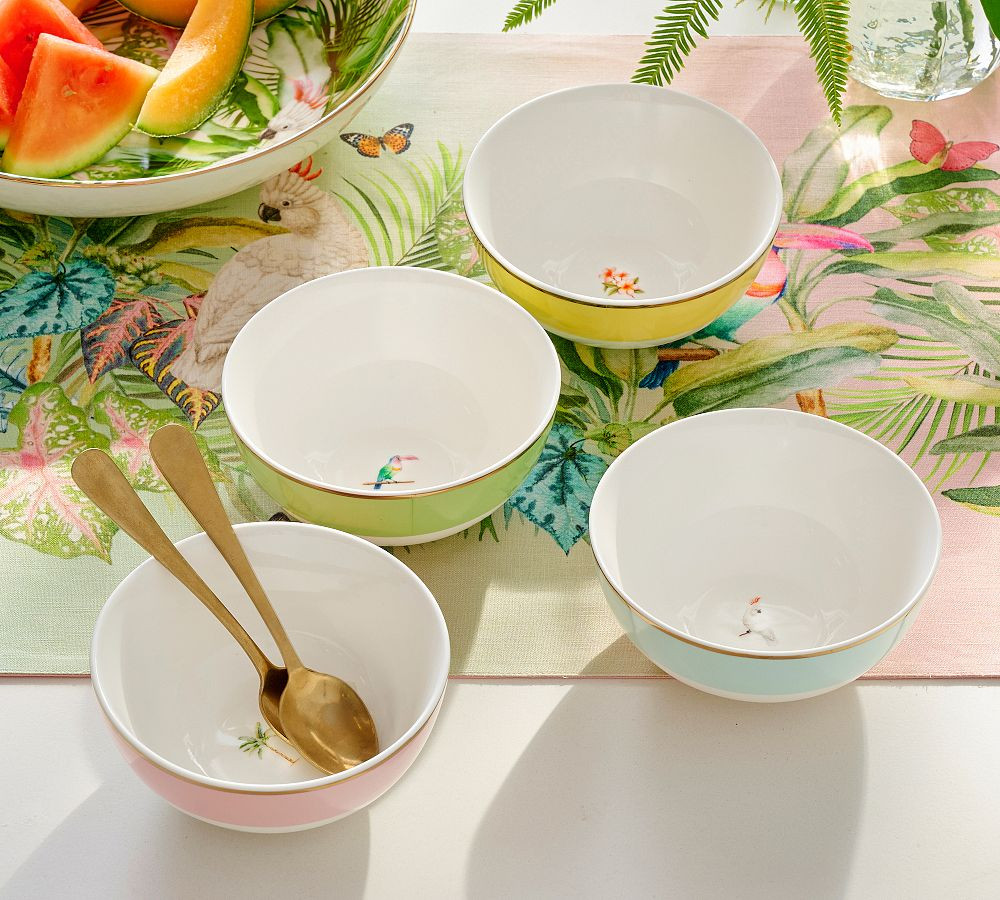 Cynthia Rowley Icon Stoneware Cereal Bowls - Mixed Set of 4 | Pottery Barn (US)