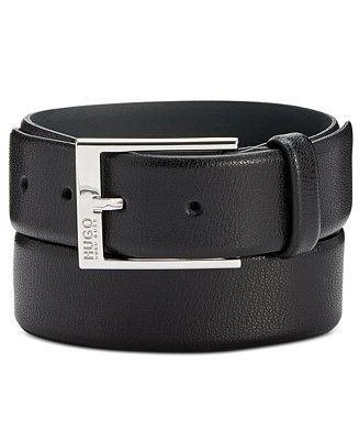 HUGO Men's Gellot Leather Belt | Macy's