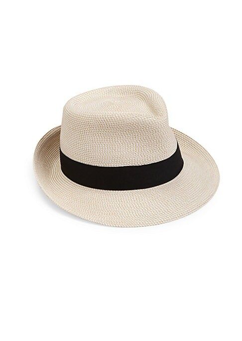 Eric Javits Women's Classic Fedora Hat - Cream Black | Saks Fifth Avenue