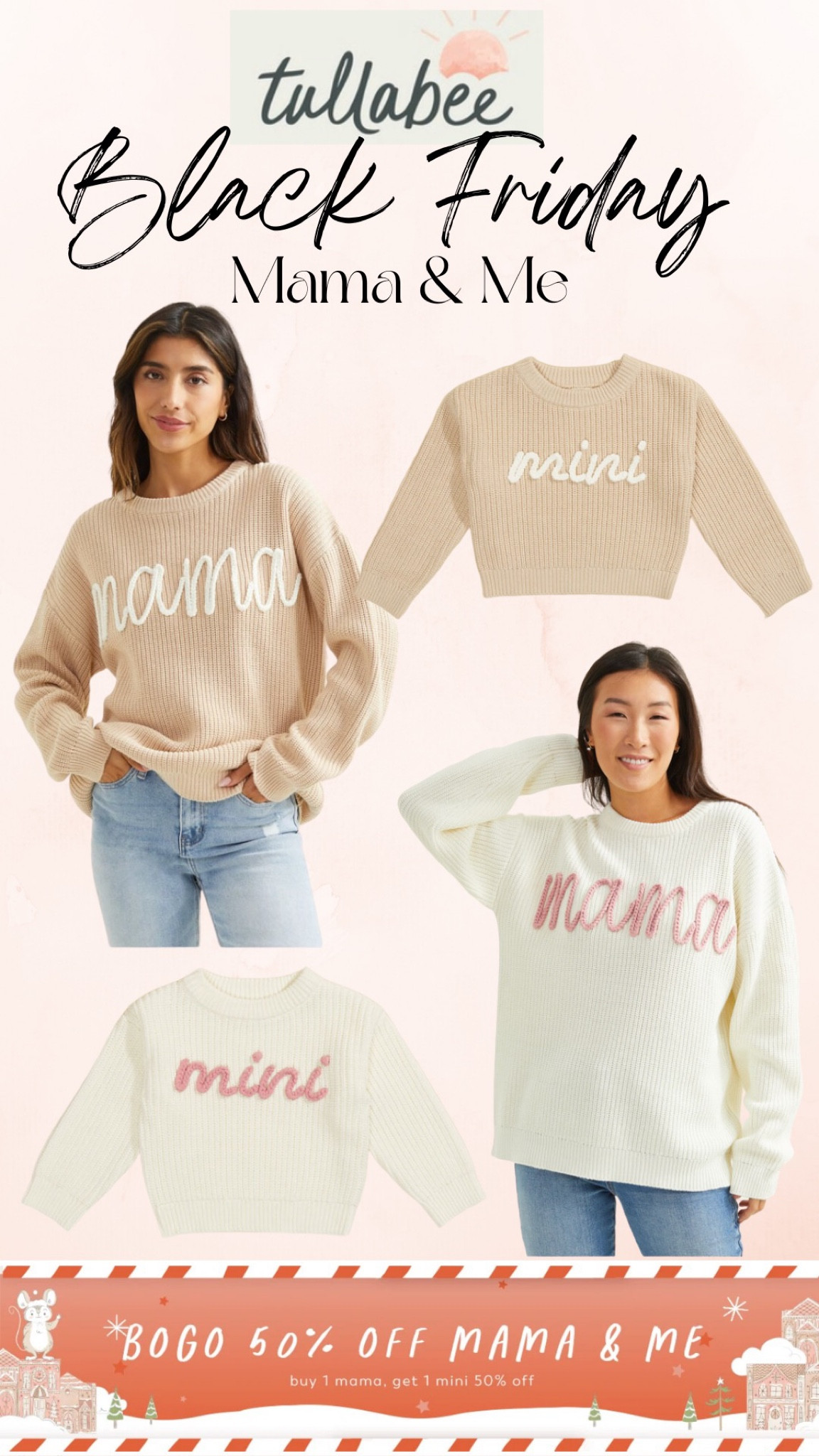 Altar’d State Black Friday has started! Matching Mama & Me stitch sweaters! These cozy oversized sweaters are the cutest! BOGO 50% mamas! 🎄🤍🎅🏼

#LTKHoliday #LTKCyberweek #LTKGiftGuide