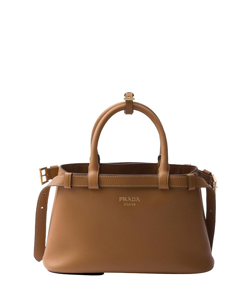 Prada Buckle Small Leather Handbag with Double Belt | Bloomingdale's (US)