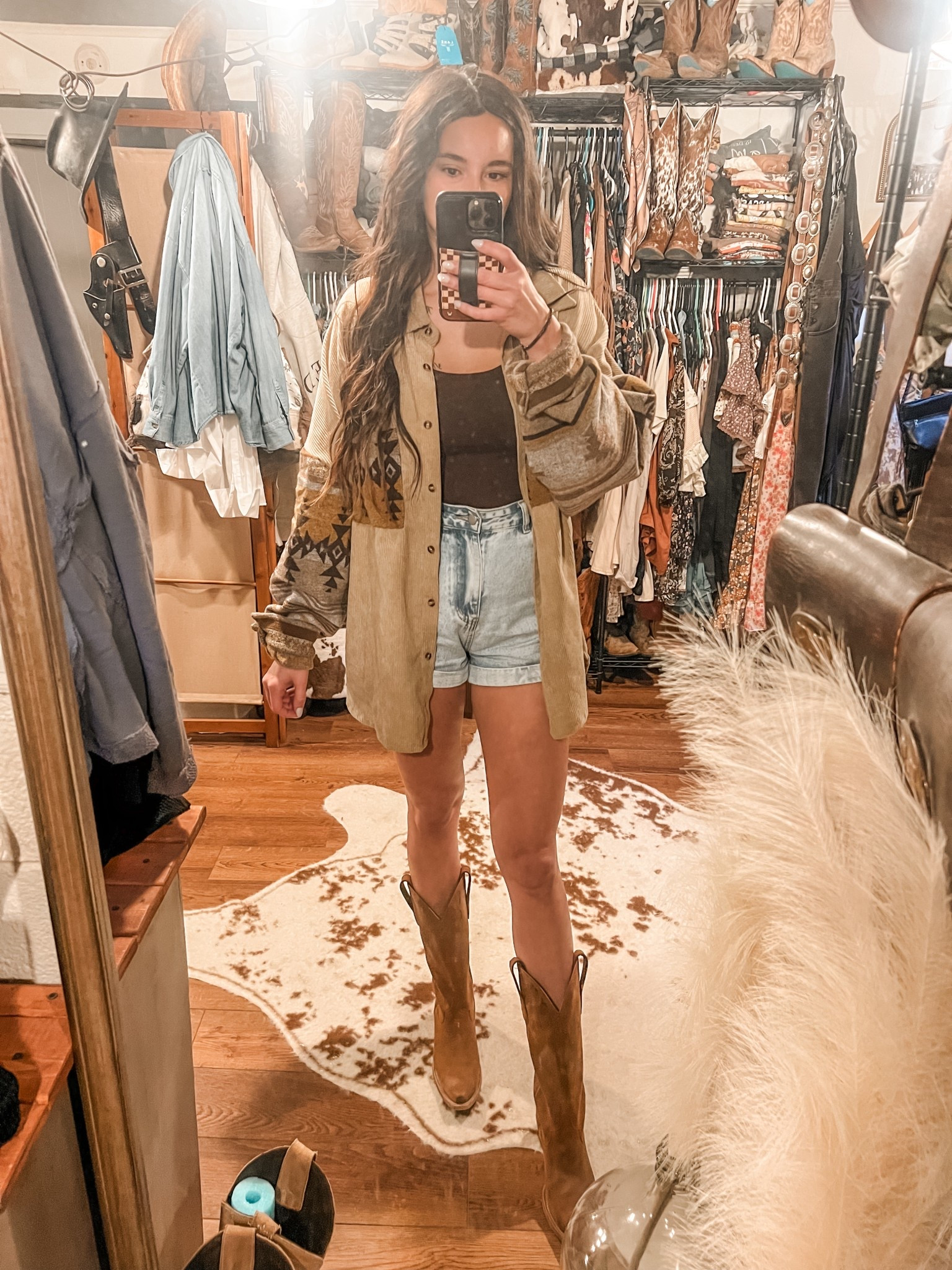 Jacket - boutique 
Tank - Old Navy 
Shorts - Amazon
Boots - Lane 

#LTKTall #LTKShoeCrush #LTKStyleTip