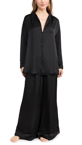 FP Movement Women's Dreamy Days Solid PJ Set, Washed Black, XS | Amazon (US)