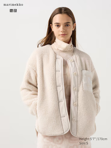 WOMEN'S MARIMEKKO FLEECE CARDIGAN | UNIQLO AU | Uniqlo Australia