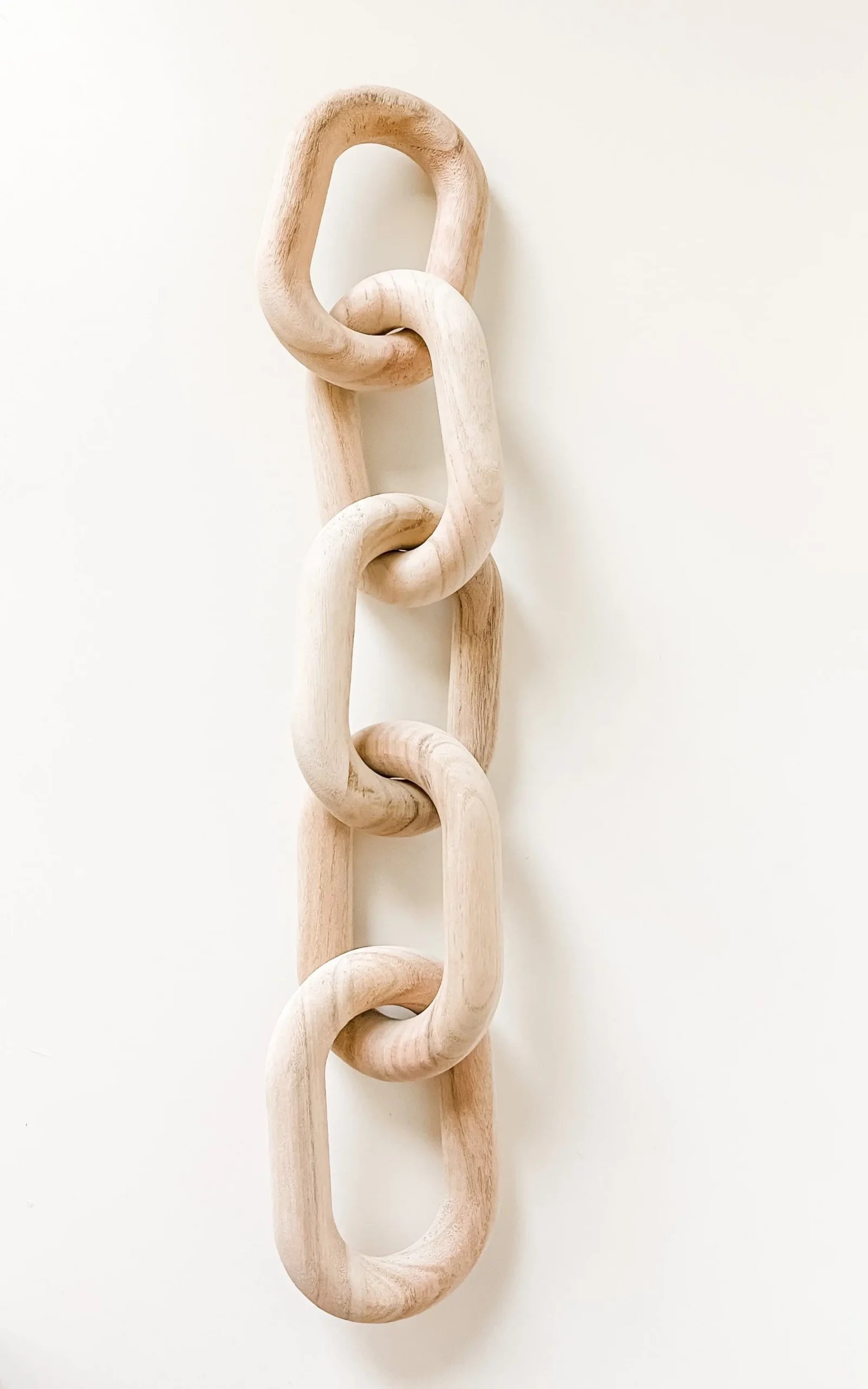 Natural Wood Link Chain - HOME | HOME by Hall & Perry