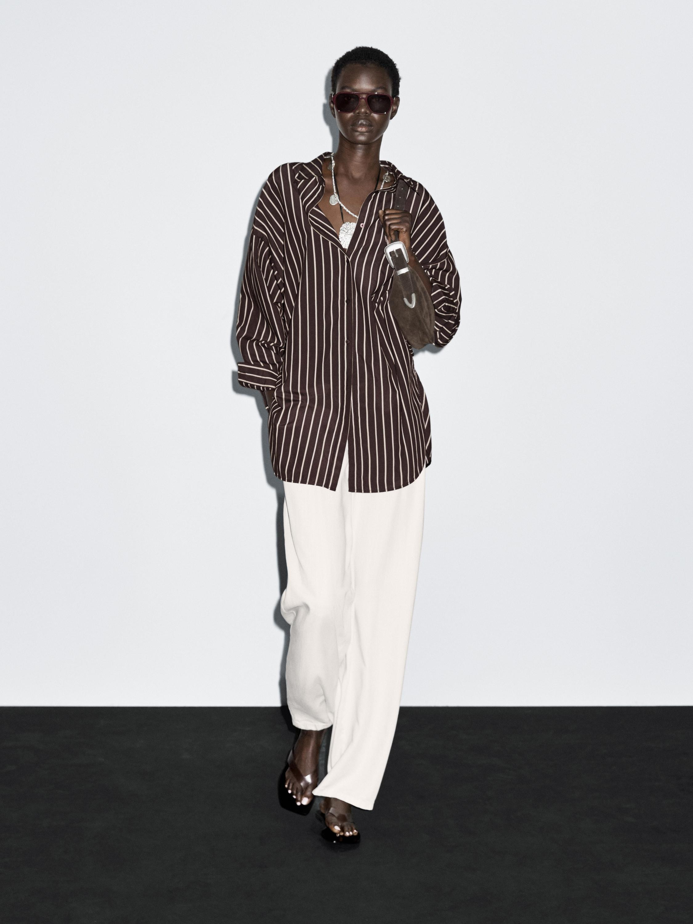 Hemd mit breiten Streifen | Massimo Dutti DE