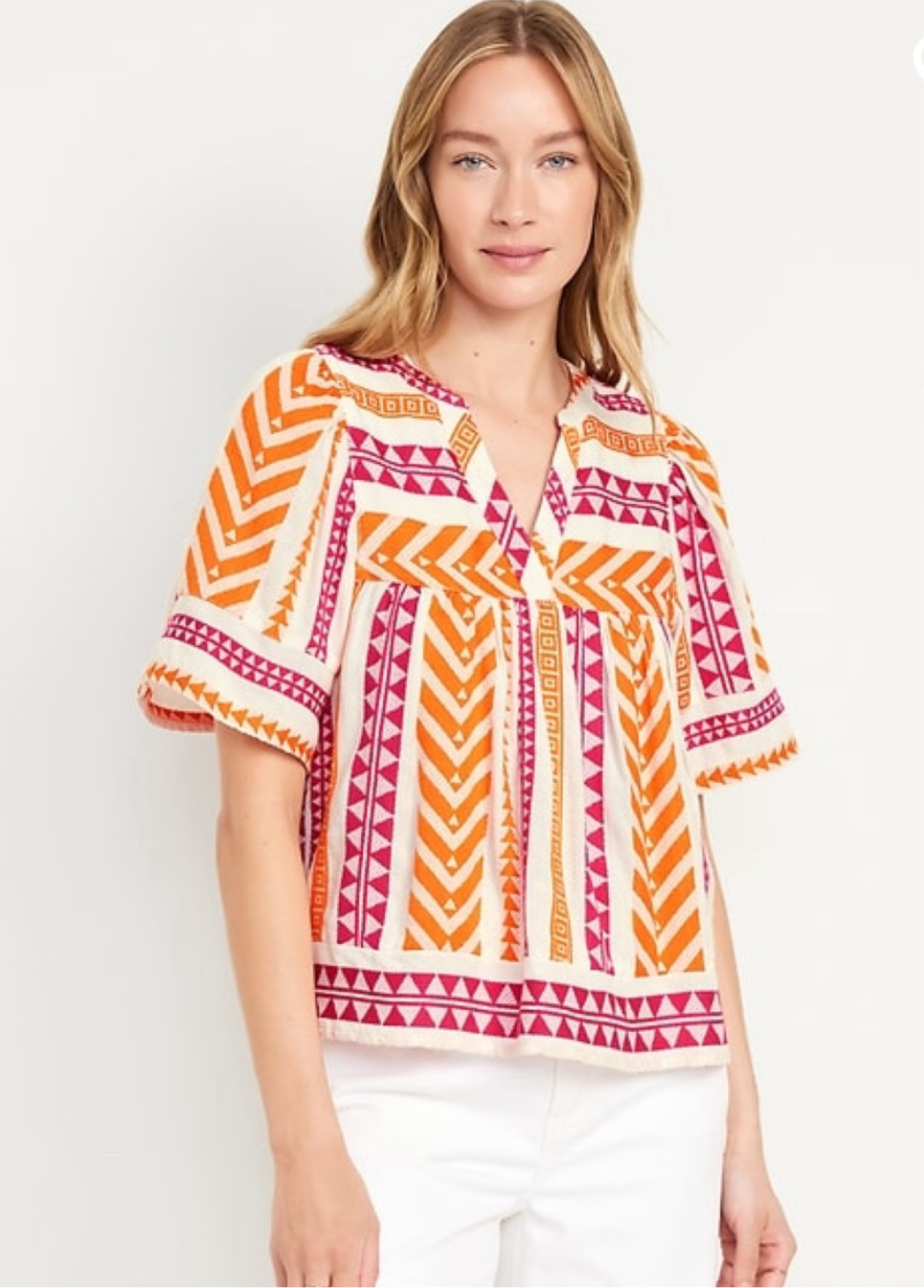 The perfect summertime top for work or play. Great color options and flattering on any body. Had the same one last year in a little different color way and love it!

#LTKMidsize #LTKSaleAlert #LTKOver40