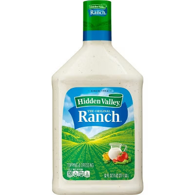 Hidden Valley Original Ranch Salad Dressing and Topping, 52 fl oz, Pack of 2 | Target