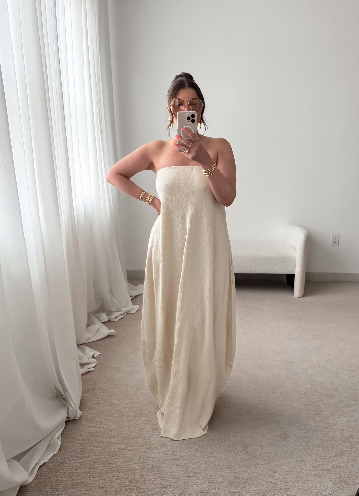 wearing true size in maxi dress

