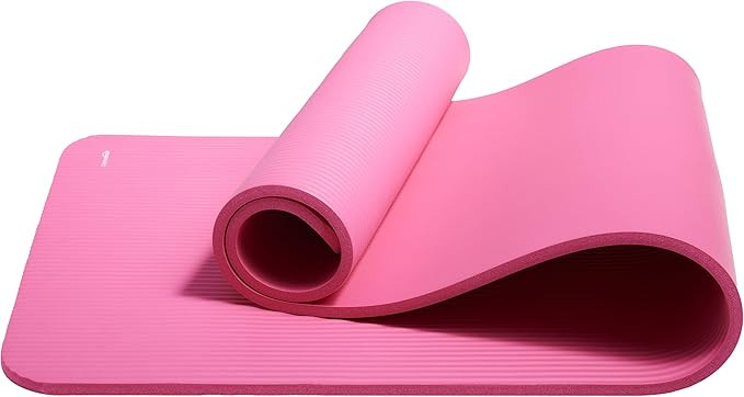 Amazon Basics Extra Thick Exercise Yoga Mat with Carrying Strap | Amazon (US)