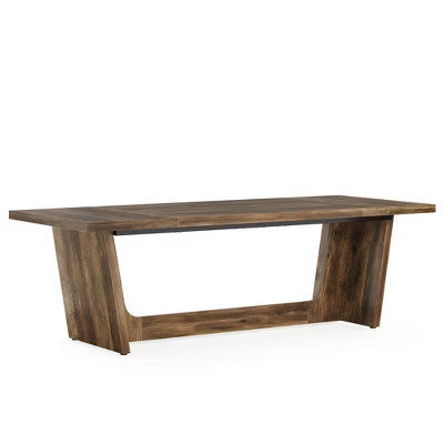 Resenkos Computer Desk, Office Desk, Study Desk,70.8-Inch Executive Desk, Wood Study Computer Desk Writing Table,Brown | Target