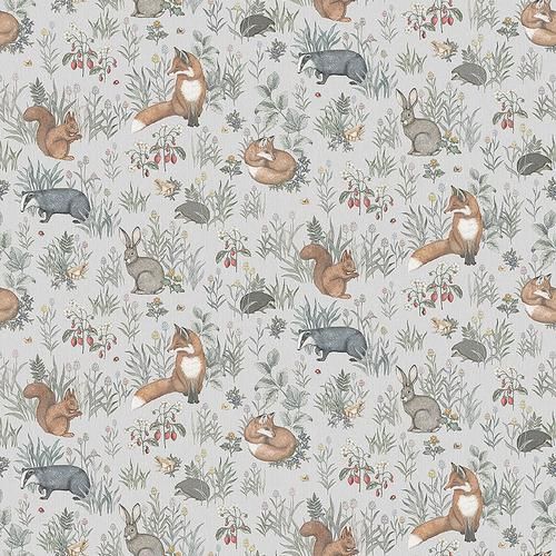 Borãstapeter Forest Friends Mural Multi Wallpaper | DecoratorsBest | DecoratorsBest