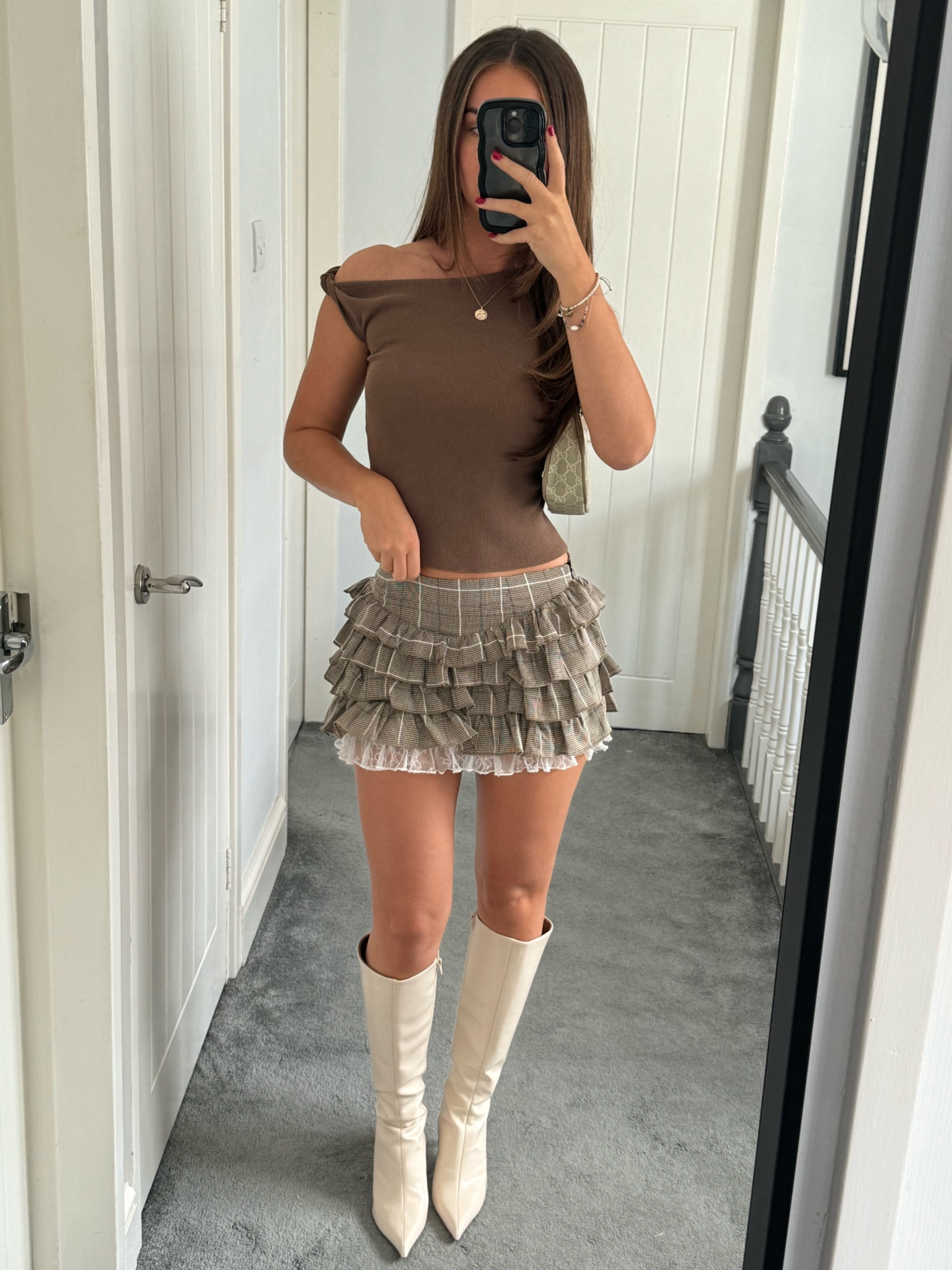 PLT rara skirt and top 🤎 

#LTKeurope #LTKuk #LTKautumn
