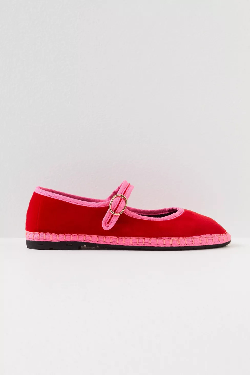 Flabelus Velvet Mary Jane Flat | Urban Outfitters (US and RoW)
