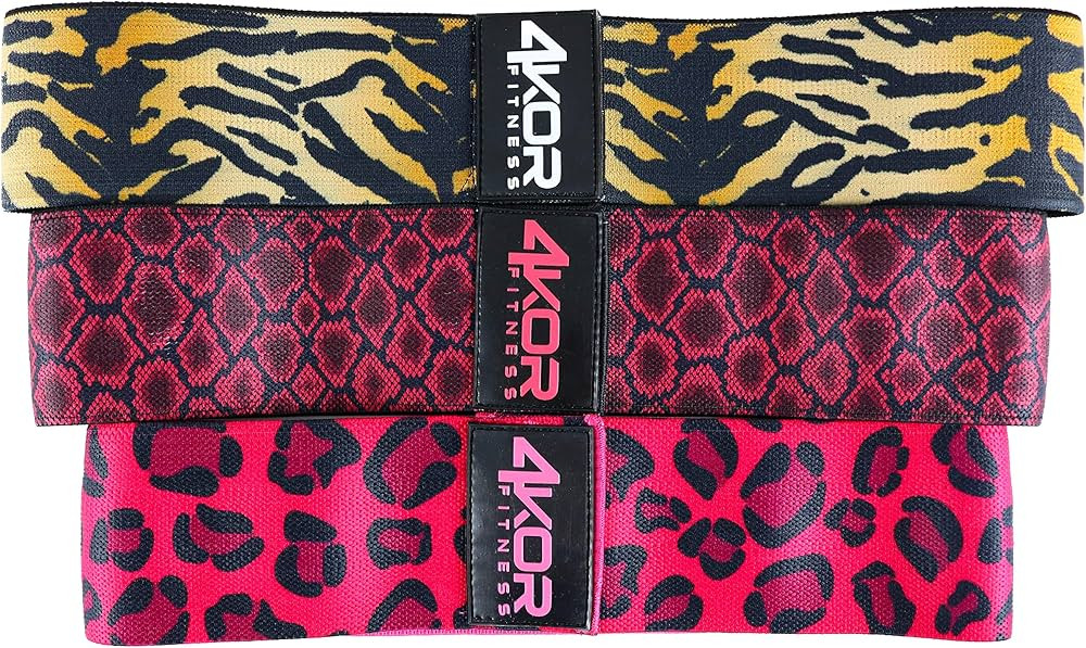 Resistance Loop Band Set by 4KOR Fitness, Perfect for CrossFit, Yoga, Physical Therapy, and Booty... | Amazon (US)