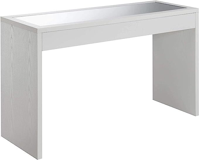Convenience Concepts Northfield Mirrored Console Table, White | Amazon (US)