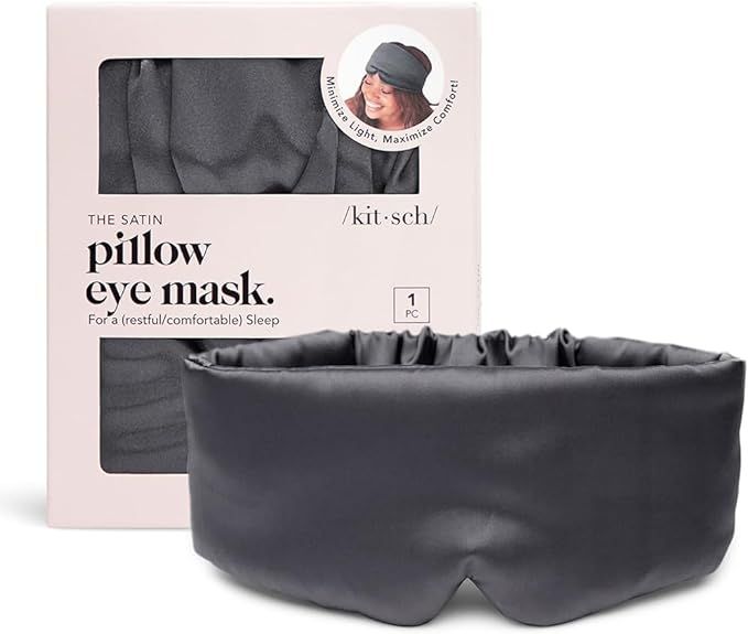 Kitsch Satin Sleep Mask - Sleep Eye Mask | Softer Than Silk Sleep Mask | Eyeshade & Comfortable S... | Amazon (US)
