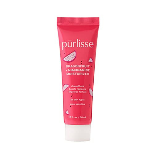 pūrlisse Dragonfruit + Niacinamide Hydrating Face Moisturizer - Face Moisturizer for Radiance & Improved Texture - Strengthens Skin Barrier, Reduces Blemishes & Fights Signs of Aging (1.7 Fl oz) | Amazon (US)
