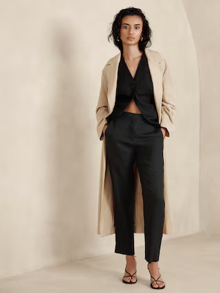 Lina Slim Linen Pant | Banana Republic (US)