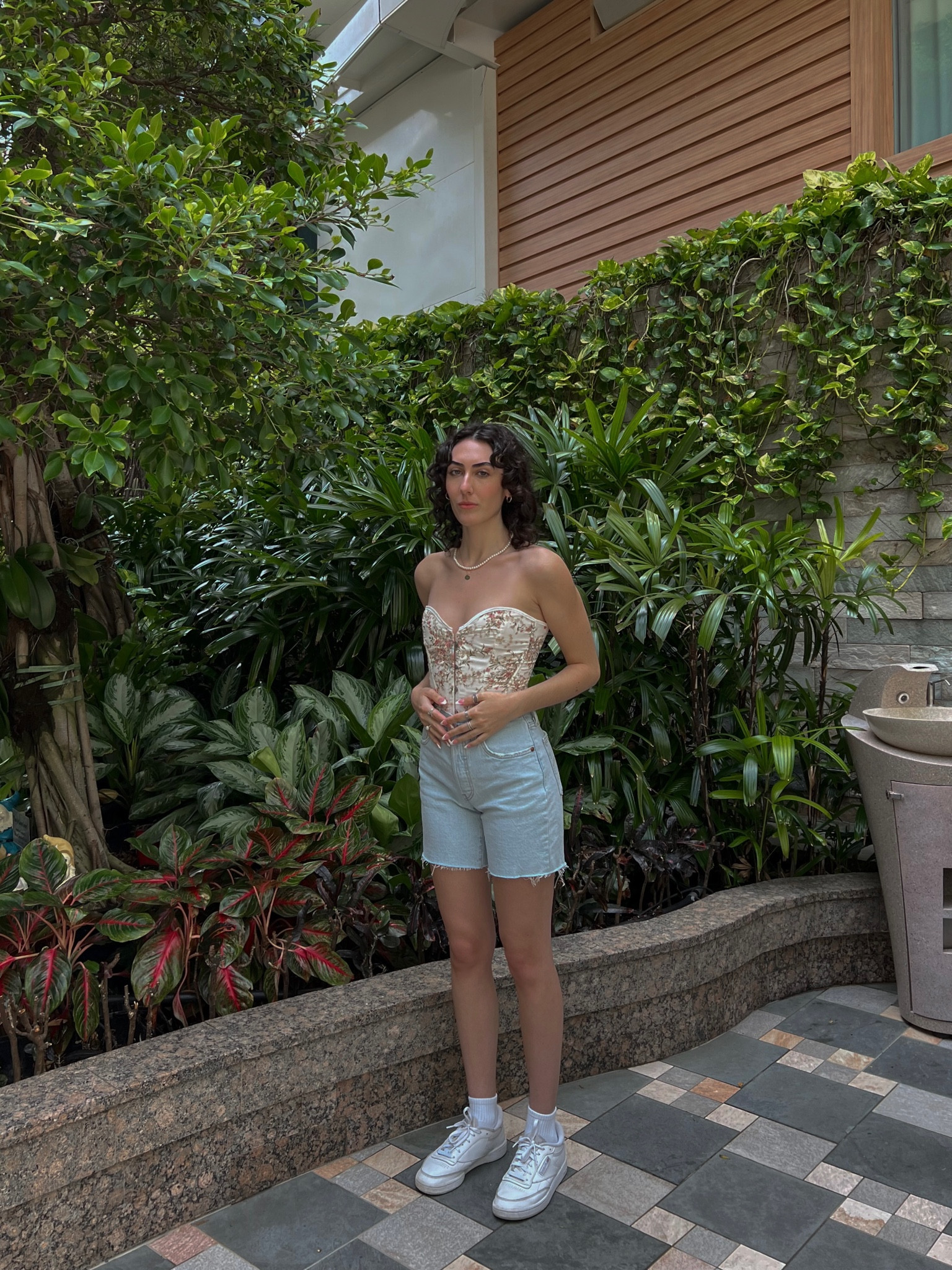 Corset - thrifted (no tag)
Shorts - wearing a size 25
Shoes - wearing a size 9

#LTKeurope #LTKtravel #LTKfit