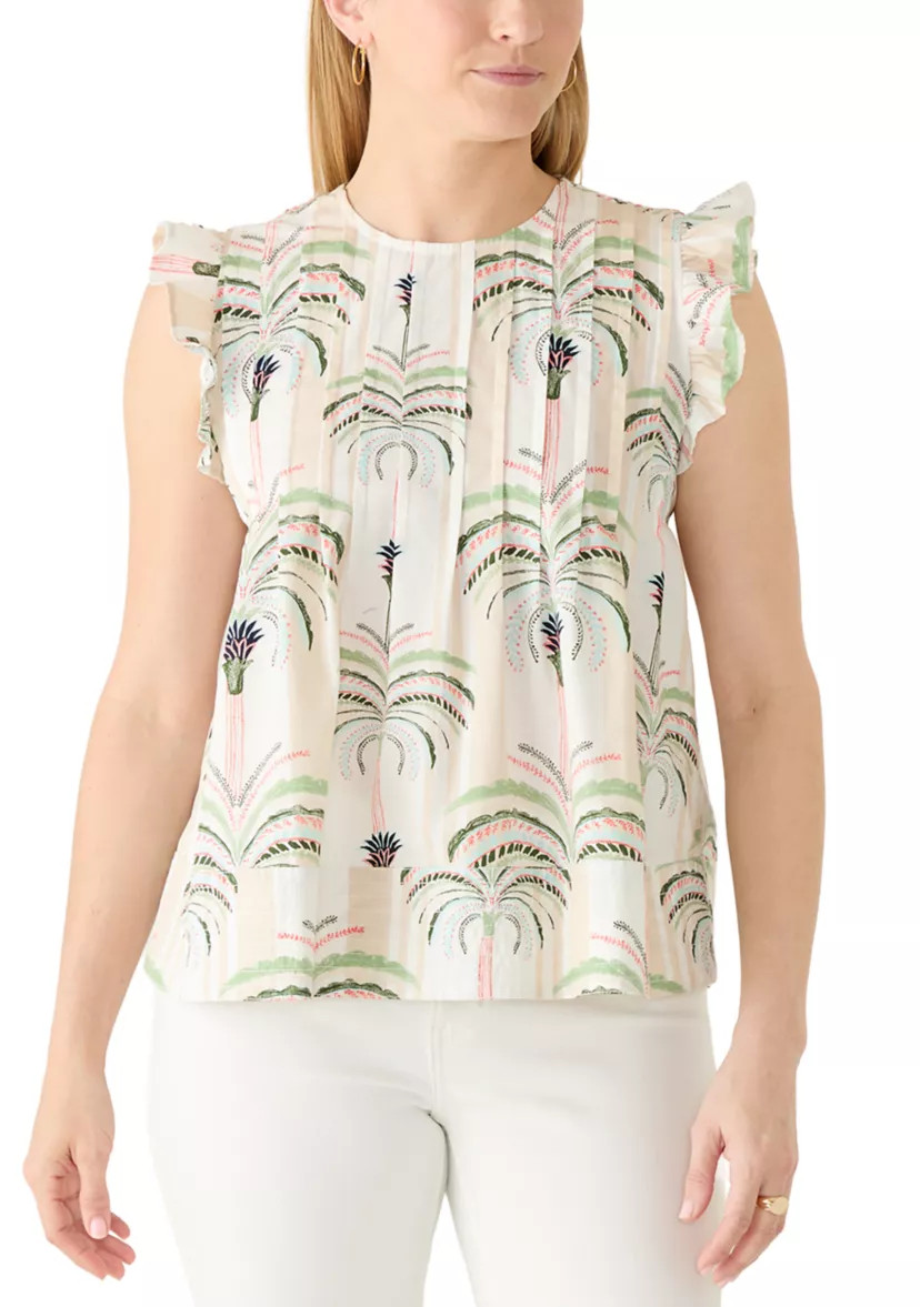 Women's Pintuck Flutter Tank Top | Belk