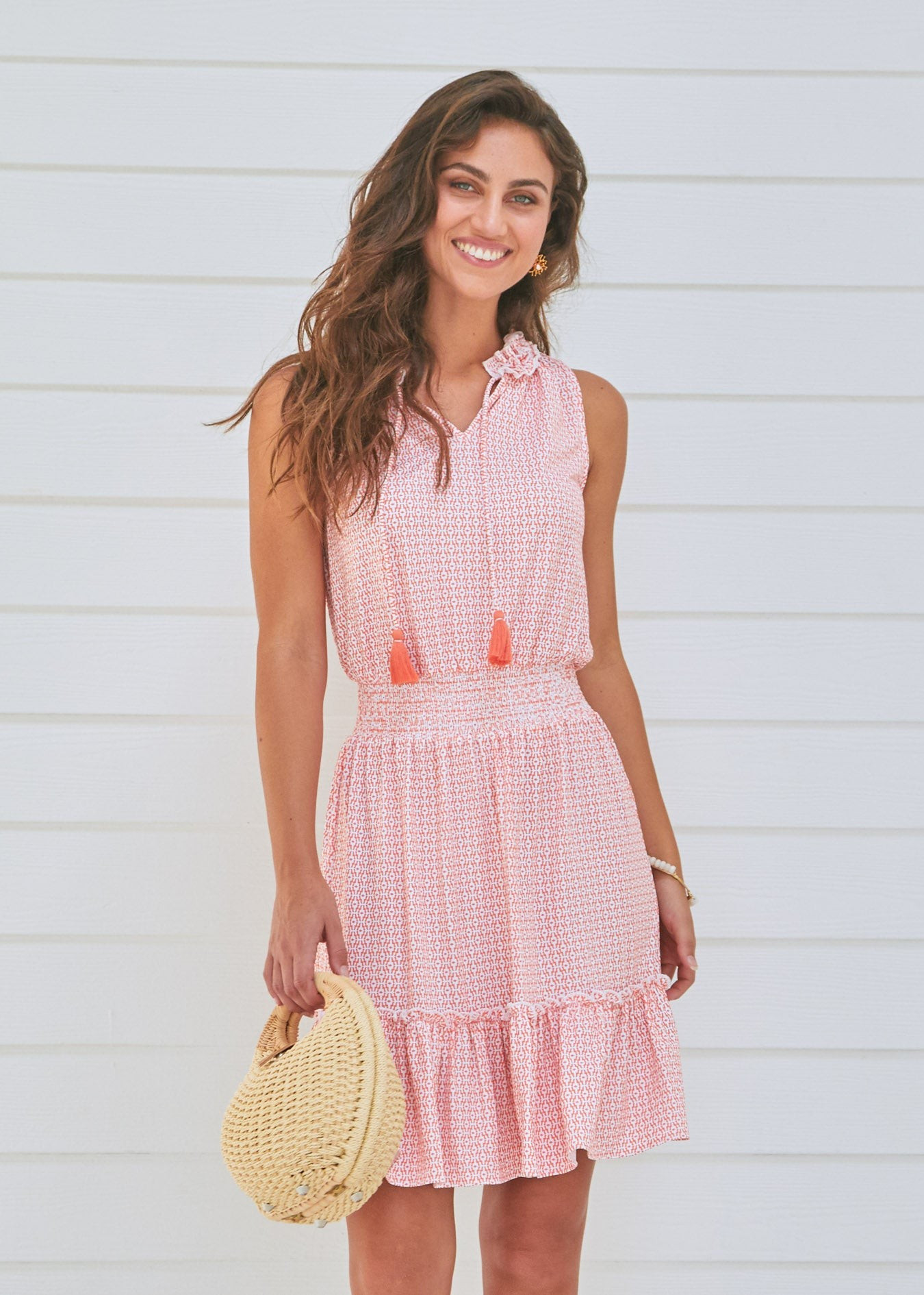 Tulum Sleeveless Ruffle Dress | Cabana Life