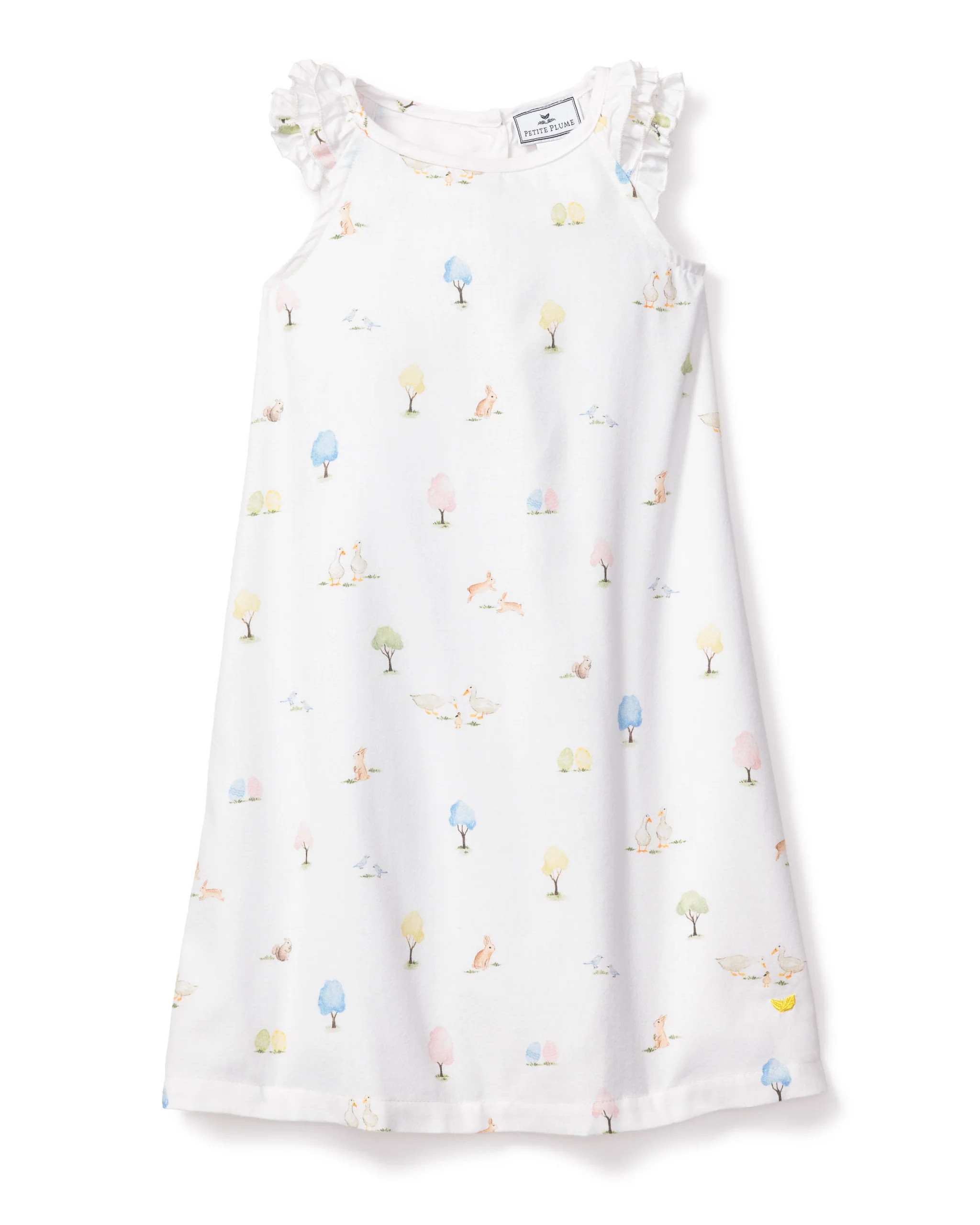 Girl's Amelie Nightgown in Easter Gardens | Petite Plume
