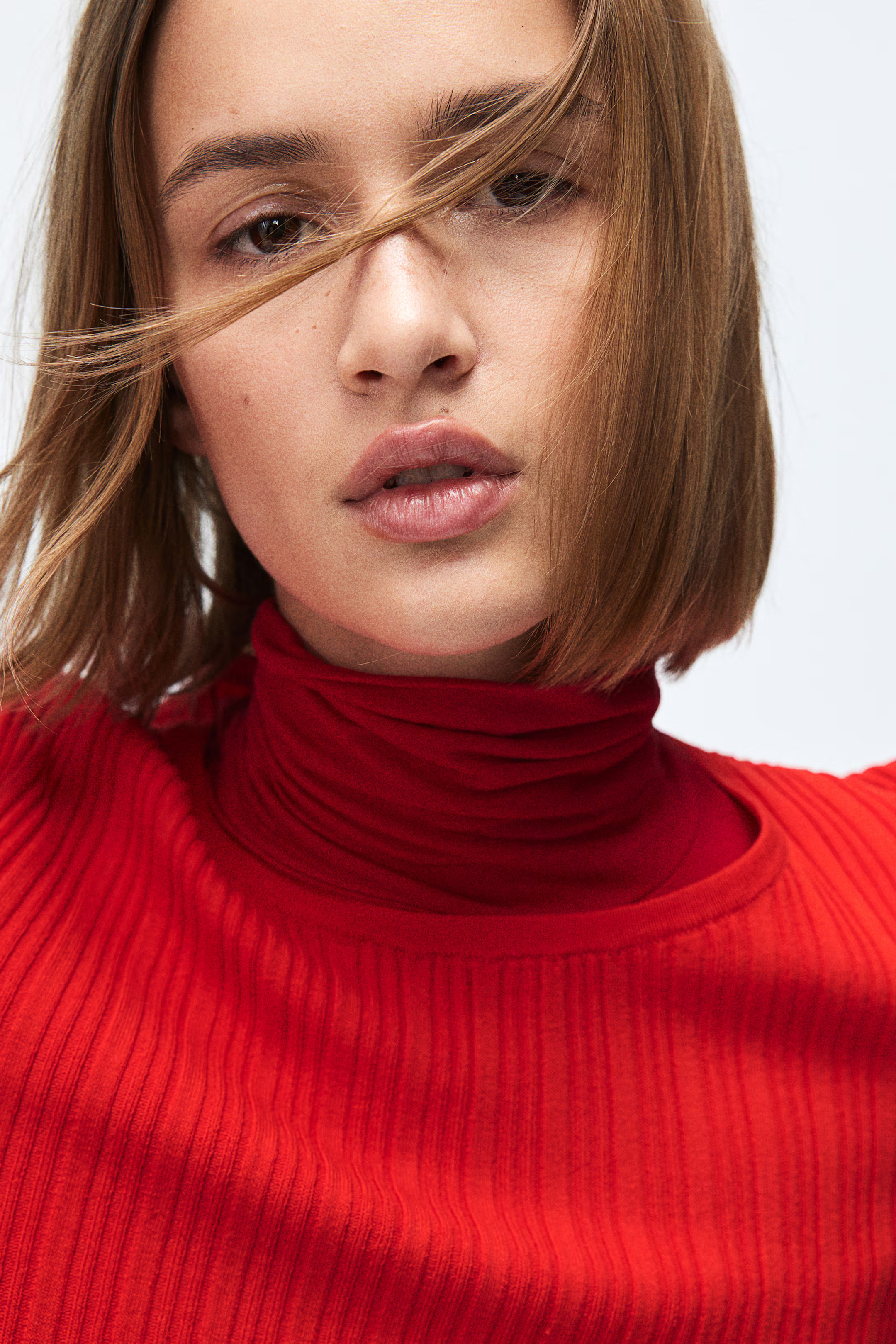 Rib-knit Top - Bright red - Ladies | H&M US | H&M (US + CA)