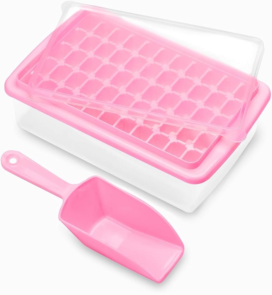SQLHM Ice Cube Tray with Lid and Bin 55 - Ice Cube Molds for Freezer BPA Free Ice Container Comes... | Amazon (CA)