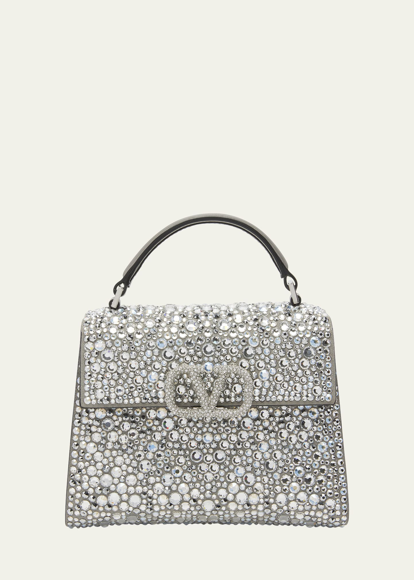 Valentino Garavani VSLING Mini Rhinestone Top-Handle Bag | Bergdorf Goodman