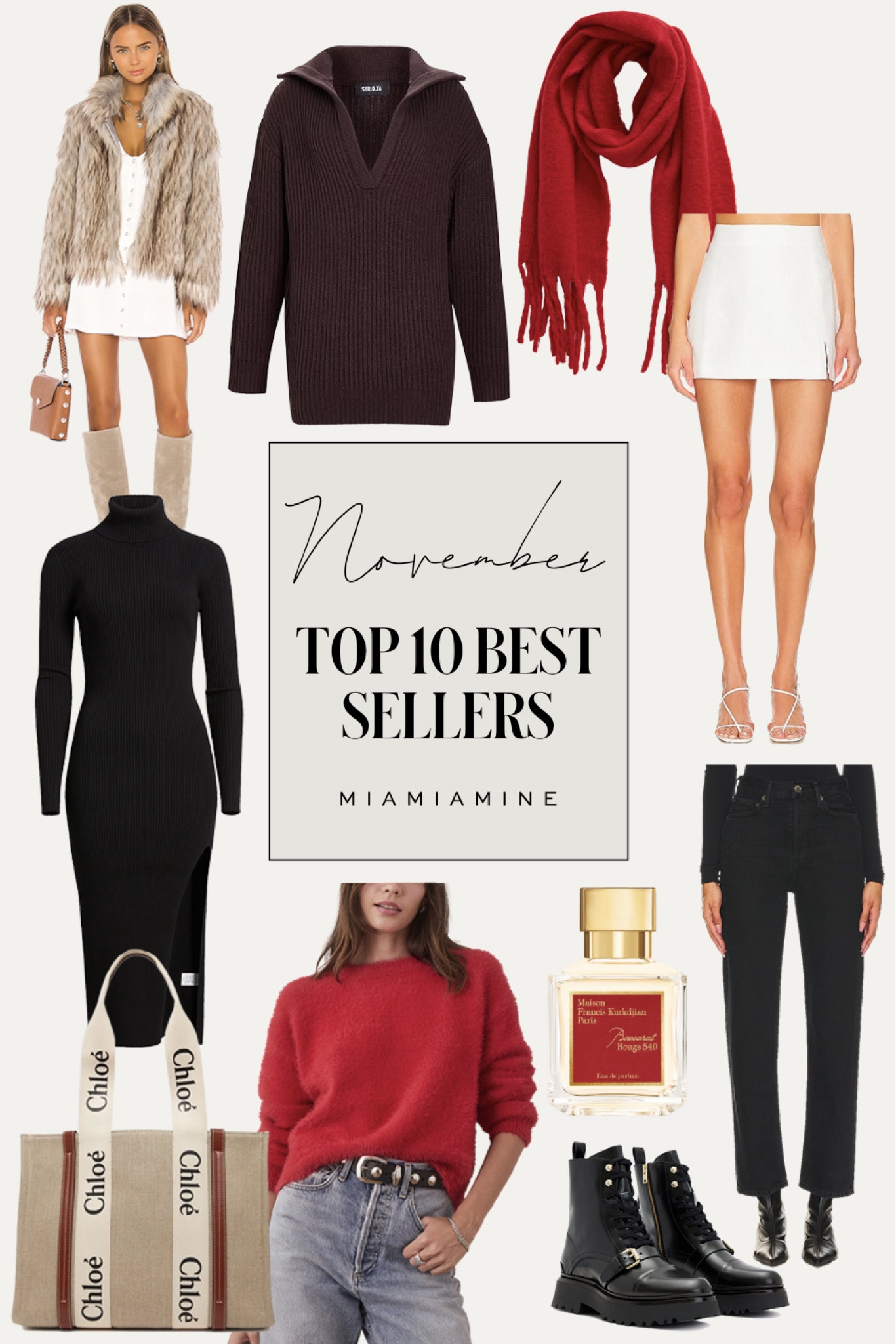 November top 10 best sellers on #miamiamine
Sweater dress under $100
Agolde jeans
Red scarf
Red sweater
Chloe tote on sale
Baccarat rouge 540 on sale



#LTKHoliday #LTKGiftGuide #LTKStyleTip