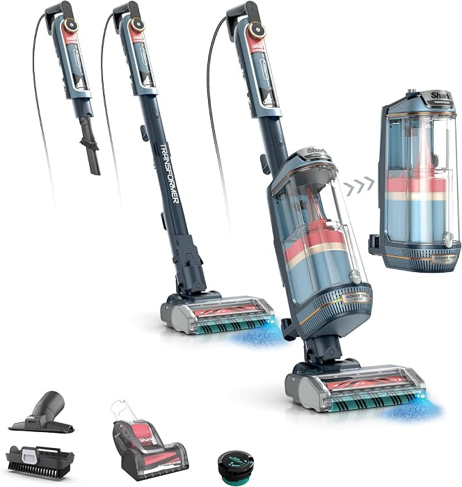 Shark\u00ae PowerDetect\u00ae Transformer\u2122 Upright Vacuum, Midnight Steel, LX5002 | Amazon (US)