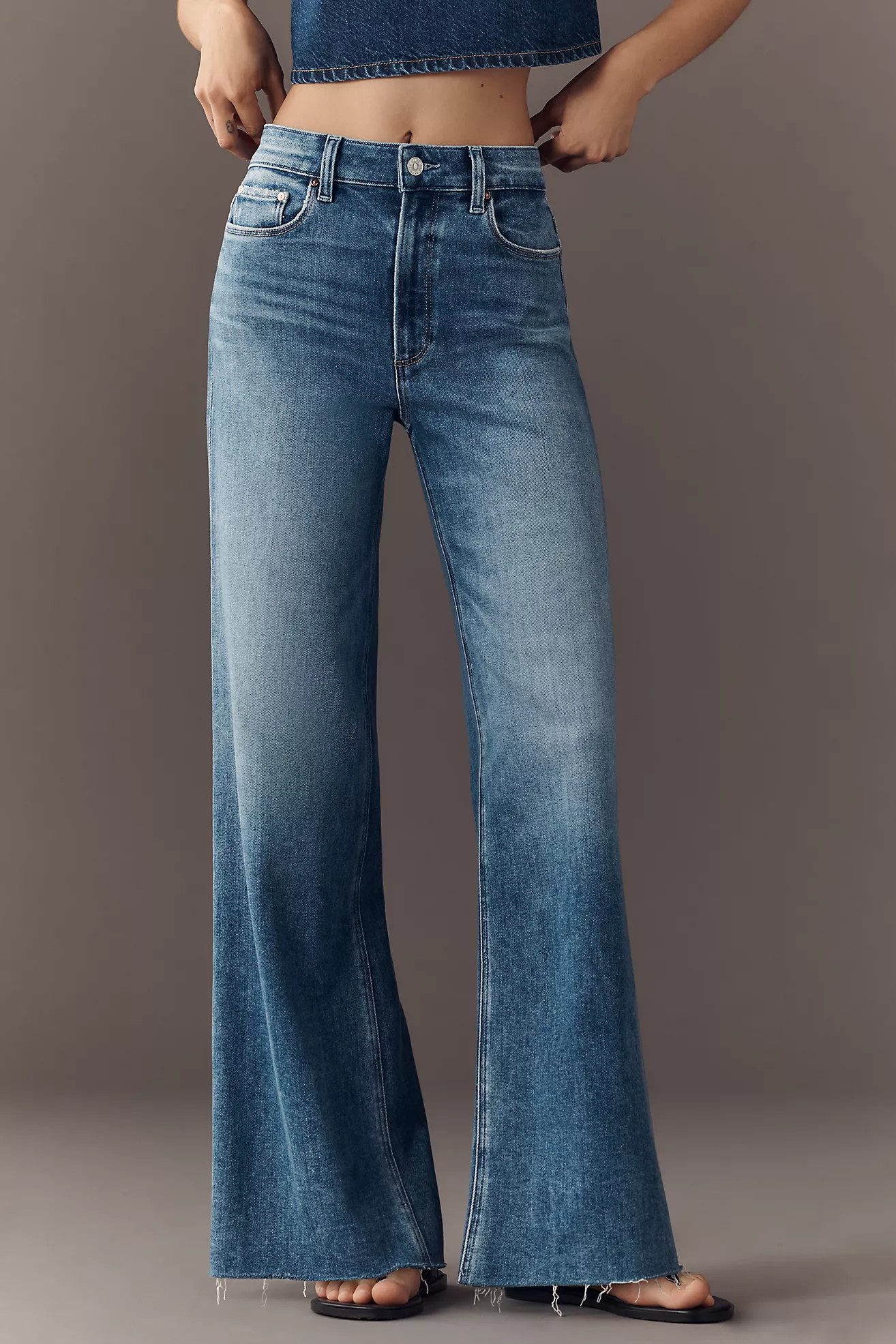 PAIGE Anessa High-Rise Wide-Leg Jeans | Anthropologie (US)