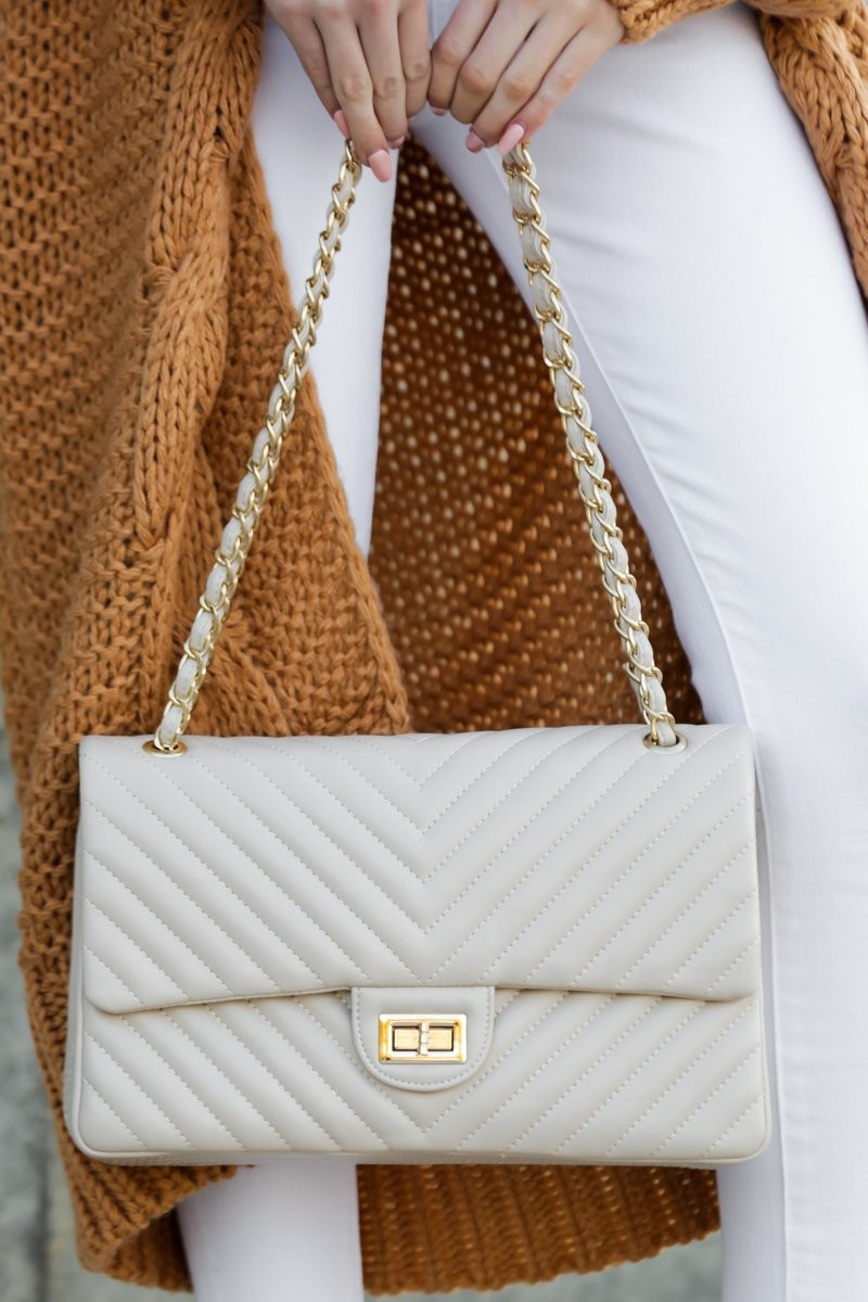 Polished And Poised Nude Bag | Red Dress 