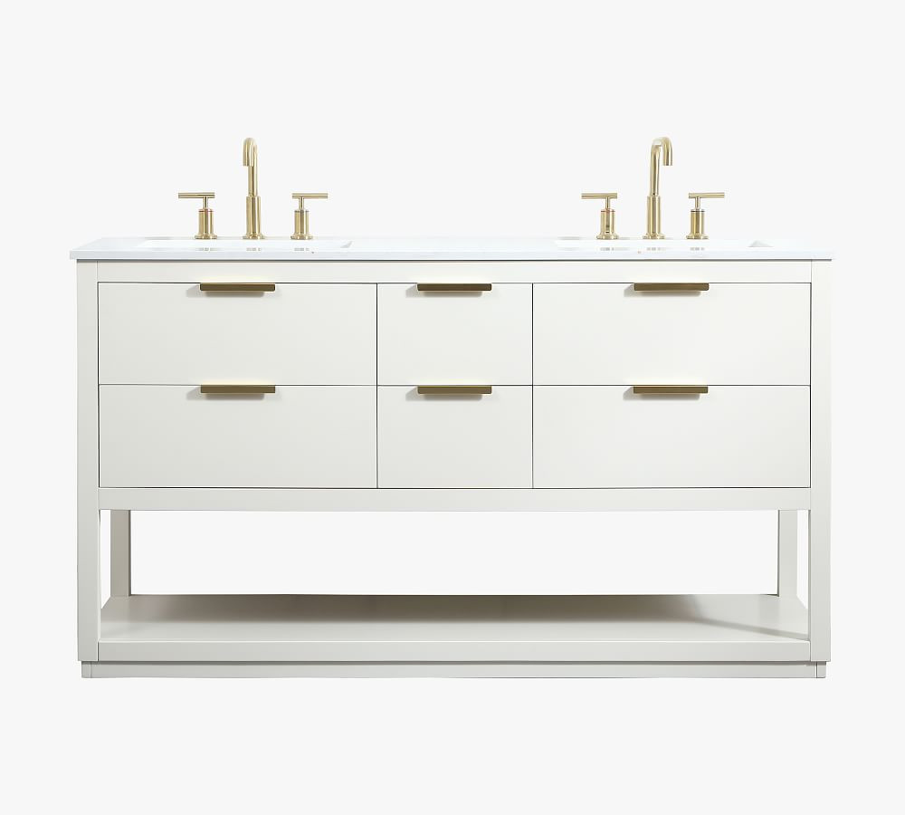 Larkin 60-72" Double Sink Vanity | Pottery Barn (US)