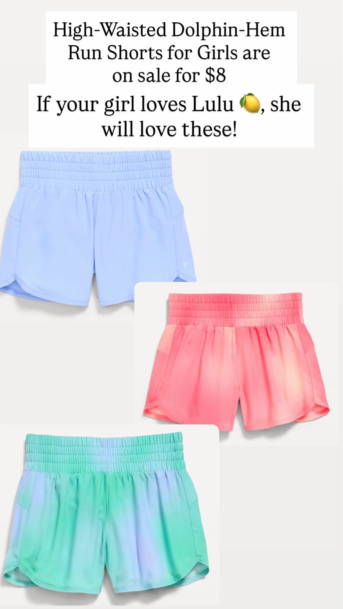 High-Waisted Dolphin-Hem Run Shorts for Girls on sale for $8

#LTKKids #LTKSaleAlert