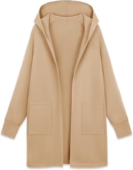 MAGCOMSEN Women's Cardigan Open Front Knit Hoodie Sweater Coatigan Jacket 2024 Casual Fall Trendy... | Amazon (US)
