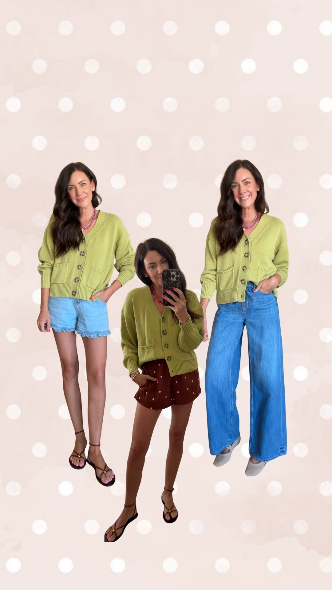 The old navy cardigan I’m loving for fall—wearing a small
Ruffle shorts-4
Polka dot shorts-small
Drapey jeans-run tts

#LTKmomlife #LTKSaleAlert #LTKSeasonal