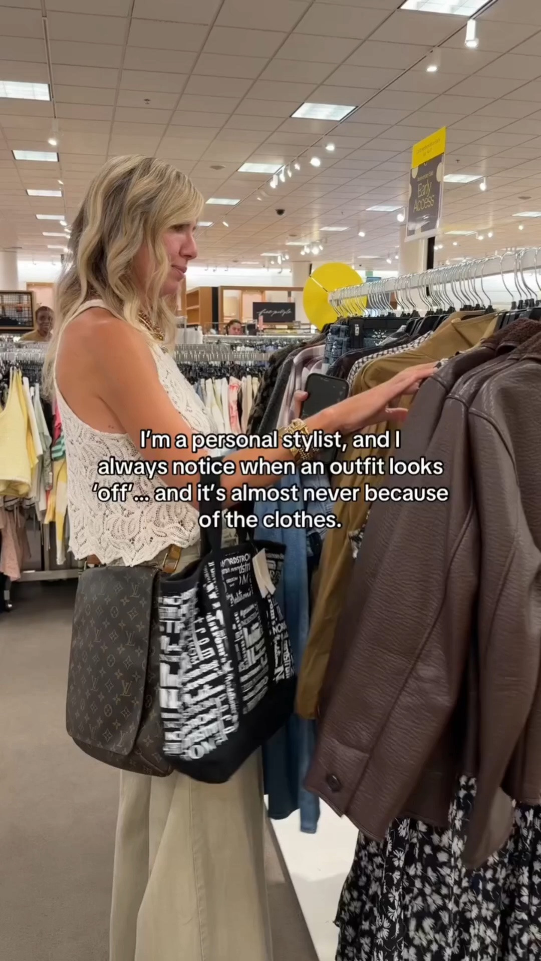 Here’s a little stylist secret… 

When an outfit feels “off,” it’s usually not because you chose the wrong clothes. 

It’s often something much smaller: 
✨ The proportions 
✨ The shoe choice 
✨ The sleeve length 
✨ Missing accessories 
✨ Where your top hits 

Tiny details make a huge difference. 

Before you buy something new, try adjusting what you’re already wearing. 

🤍 Save this for your next outfit dilemma.