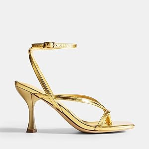 DREAM PAIRS Women's Low Kitten Heels Strappy Design with Lace Up Open Square Toe Thong Ankle Stra... | Amazon (US)