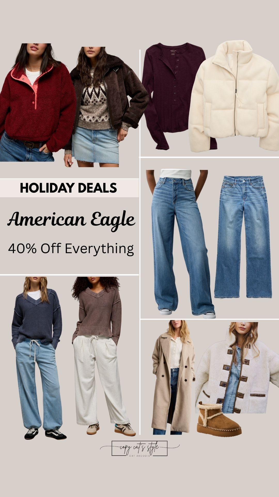 American Eagle basics are so good. Stock up on jeans, sweaters, coats, and more while on sale.

#LTKActive #LTKFindsUnder100 #LTKSaleAlert