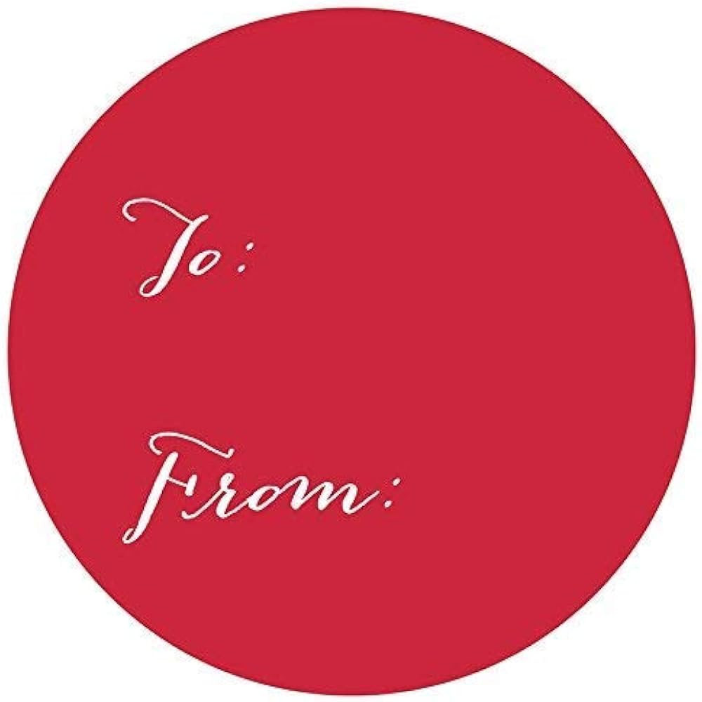 Andaz Modern Whimsical Style to/from Stickers, Red, 40 Pack - Christmas, Valentine's Day, Birthda... | Amazon (US)