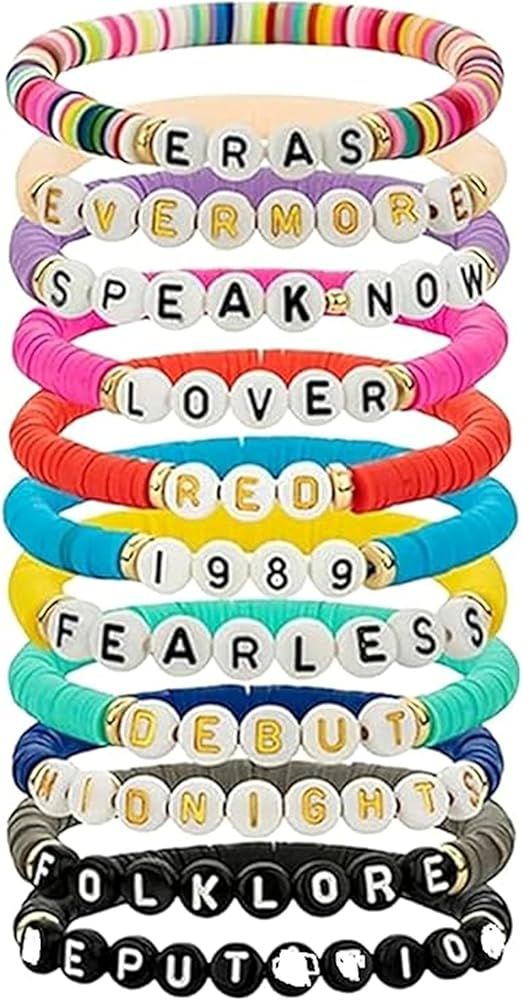 Friendship Bracelet Lover 1989 Speak Now Fearless Bracelet Taylor Album Inspired Bracelet for Con... | Amazon (US)