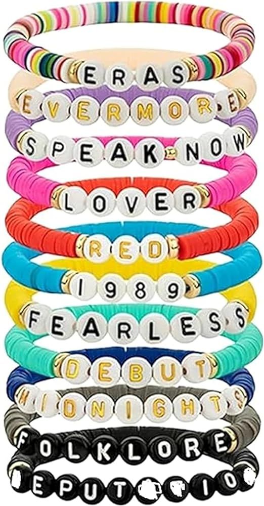Friendship Bracelet Lover 1989 Speak Now Fearless Bracelet Taylor Album Inspired Bracelet for Con... | Amazon (US)