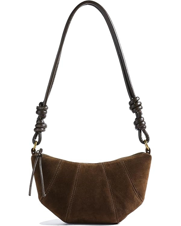 Suede Bags for Women Small Suede Purses Crescent Bag Crossbody Shoulder Bag Trendy Tote Handbags | Amazon (US)