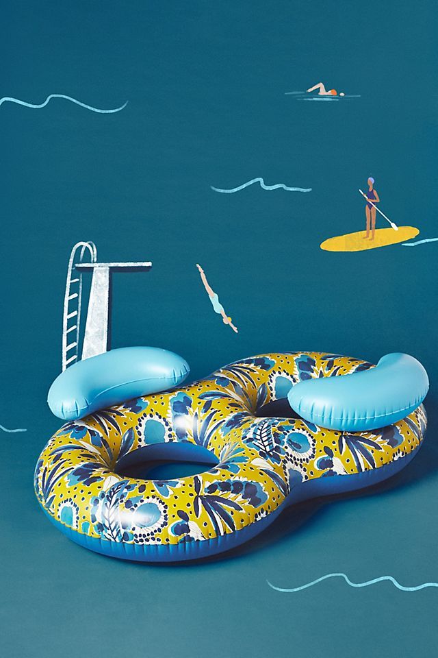 Vera for Anthropologie Periwinkle Double Pool Float | Anthropologie (US)